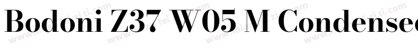 Bodoni Z37 W05 M Condensed Bold字体转换